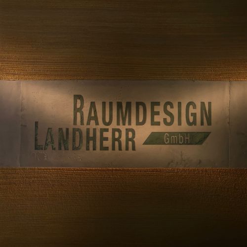 Firmenschild Raumdesign Landherr GmbH